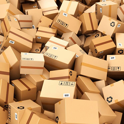 cardboard boxes